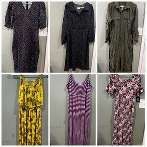 Bundle dress and jumpsuit.